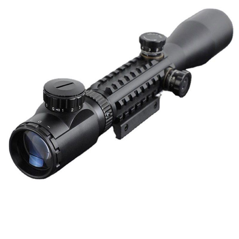 3-9x40 Illuminate Green Red Dot Lovecká optika Strelecký zameriavač, taktický puškohľad Airsoftový ďalekohľad s voľnými 11 mm alebo 20 mm držiakmi