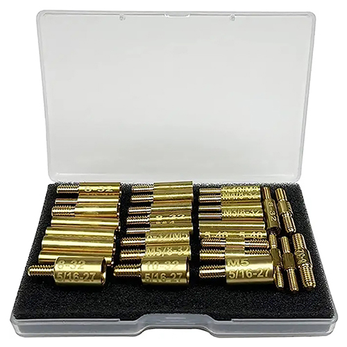 Adaptéry na montáž tyče na čistenie pištole 30 ks Balenie 5-40 8-32 10-32 5/16-27 M3 M4 M5 Závity v samčej a samičej tyčovej spojke